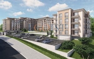 Apartament z 1 sypialnią w nowym kompleksie Green Fort Suites