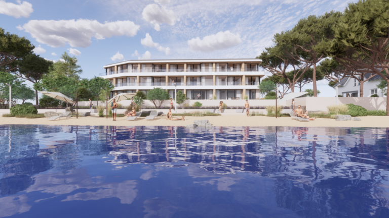 Апартаменты с 2 спальнями на первой линии моря в новом комплексе Kraymorie Beach, Крайморие